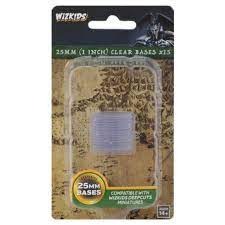 25mm Round Base (15) Clear
